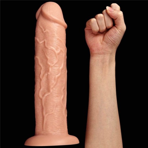 Vibrator Realistic 11 Long Flesh (27.5cm x 5.8cm) 8 modele de vibratie + 2 viteze - Img 6