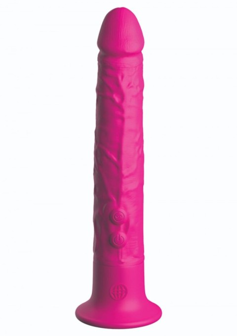 Vibrator realistic din silicon, cu ventuza, 10 moduri de vibratii Wall Banger 19.5cm - Img 2