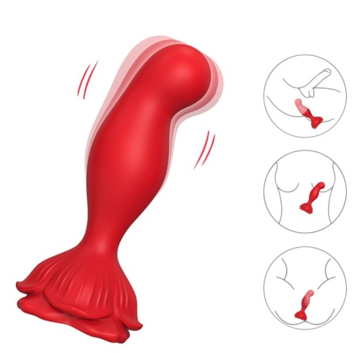 Vibrator si plug anal cu vibratii ARMONY PINK cu telecomanda 9 moduri de vibratie - Img 2