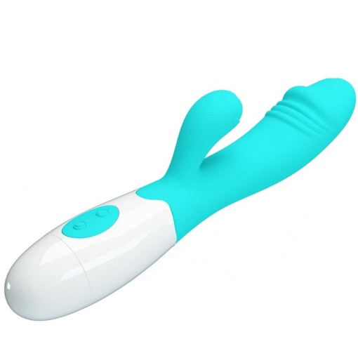 Vibrator stimulator punct G si clitoris Pretty Love - Snappy G-Spot Vibrator Aqua Green 30 funcții de vibrație - Img 6