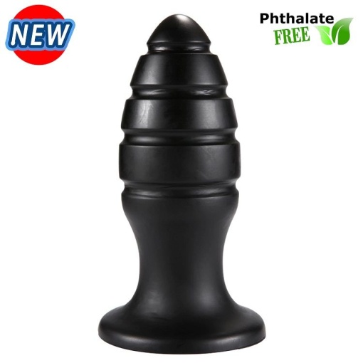 X-Men 10" Extra Girthy Butt Plug Black VIII (27cm x 8.5cm) - Img 3