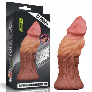 Dual layered Platinum Silicone Plug 18 x 5.5cm