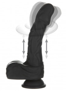 Vibrator cu varf rotatic 8,6" Rotating & Thrusting Vibrating Dong (22.8cm)