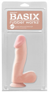 Dildo realist cu ventuza Dong with Suction Cup 6,5"- Dildo19 cm (inserabil 13.5cm)