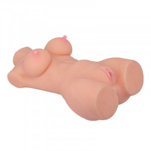 Masturbator in marime naturala Double Hole 3D Masturbator 37cm