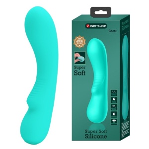 Vibrator Pretty Love Matt Turcoaz Silicon Moale 19cm