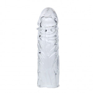 Manson realistic transparent Penis Sleeve Clear 2