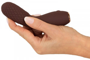 Vibrator cu texturi stimulatoare Mic Hazel 02 (14cm) - Reincarcabil