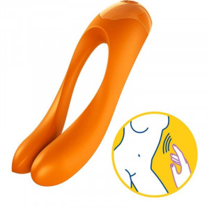 Vibrator pentru deget 12cm SATISFYER Candy Cane