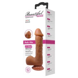 Dildo Mare Flexibil Beautiful Brown (22.2cm x 4.7cm)