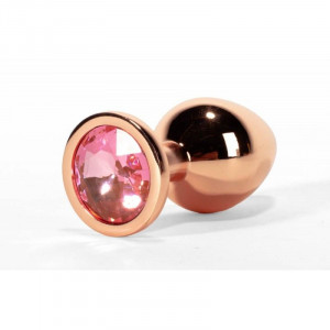 Dop anal Small Secret Shade Metal Butt Plug Rose (7.1cm)