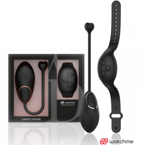 Ou vibrator inteligent cu telecomanda ANNE'S DESIRE - WATCHME BLACK