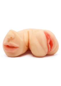 Masturbator dublu Tight Flip Fucker Pussy/Mouth