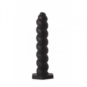 Dop anal cu ventuza X-Men 7.87" Silicone Butt Plug Black S (20cm)