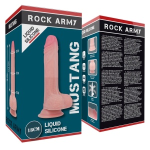 Dildo realistic Dual Density Mustang Dimensiune: 18 cm x 4,14 cm