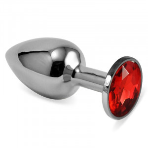 Dop anal Rosebud Classic Metal Plug S Red