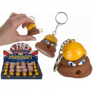 Metal Key Chain, Poo-President