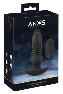 Plug anal vibrator din silicon cu funcție de împingere RC Thrusting Massager (14,4 cm – 15,9 cm)