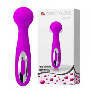 Vibrator bagheta din silicon cu 12 functii de vibratie Pretty Love Wade (16cm)
