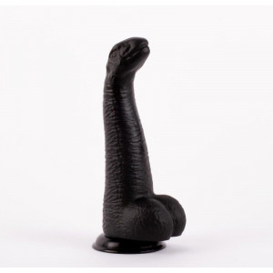 Dildo unic in forma de dinozaur cu testicule stimulatoare X-MEN David's 12.4" Cock Black I (28cm)