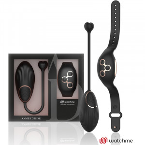 Ou vibrator inteligent cu telecomanda ANNE'S DESIRE - WATCHME BLACK/GOLD