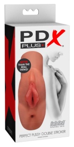 Masturbator de buzunar pentru barbati cu dubla deschidere Perfect Pussy