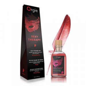 SEXY THERAPY KISSABLE MASSAGE KIT STRAWBERRY 100 ML