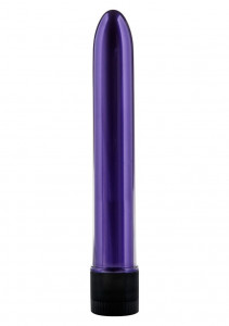 Vibrator clasic, subtire si cu vibratii puternice Retro Ultra Slimline Vibe, Purple (17cm)