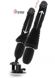 Vibrator cu acțiune de împingere cu telecomanda Magnum Opus Thruster Pro (30cm)
