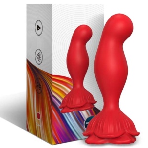 Vibrator si plug anal cu vibratii ARMONY PINK cu telecomanda 9 moduri de vibratie