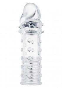 Manson transparent pentru penis Power Stud Sleeve 15cm