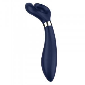 Vibrator pentru cupluri Satisfyer Partner Multifun 3 (blue) 23cm