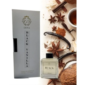 Parfum de cameră cu bețe, 200 ml, BLACK VANILLA/VANILIE NEAGRĂ