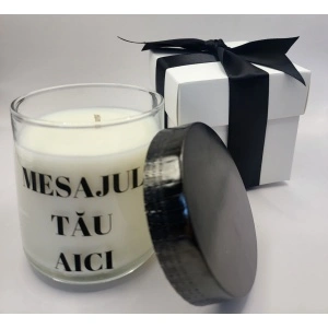 Lumânare personalizată MESAJUL TĂU AICI