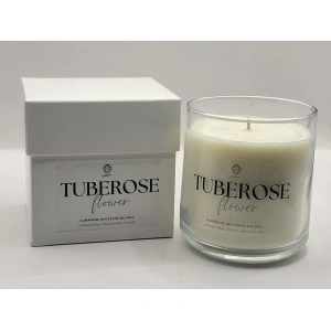 Lumânare din ceară de soia, 180 gr, Tuberose Flower/Tuberoză - Img 1