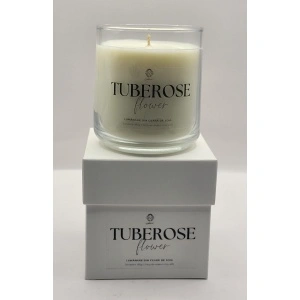 Lumânare din ceară de soia, 180 gr, Tuberose Flower/Tuberoză - Img 3