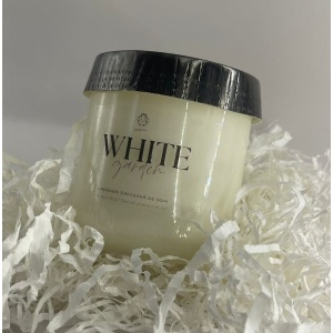 Lumânare din ceară de soia, 180 gr, WHITE GARDEN/GRĂDINA CU FLORI ALBE - Img 3