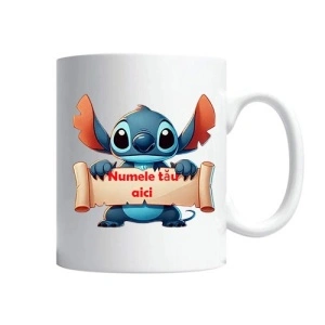 Cana "Stitch" Personalizata cu numele dorit