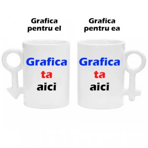 Set cani personalizate cuplu