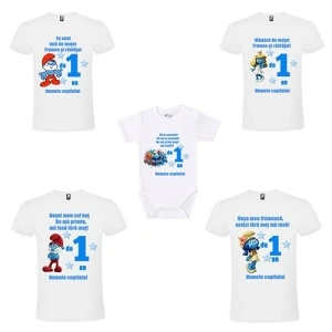 Set de tricouri personalizate cu numele sarbatoritului- Tematica „Stumfi”