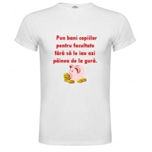 Tricou personalizat "Pusculita Educatiei"