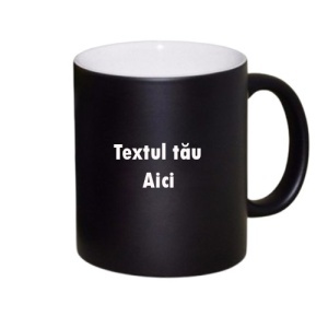 Cana Termosensibila cu interior alb Personalizata cu text