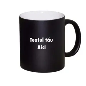 Cana Termosensibila cu interior alb Personalizata cu text