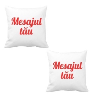 Perna personalizata cu mesaj fata-verso