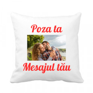 Perna personalizata cu poza si mesaj