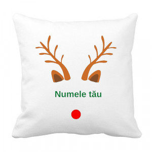 Perna personalizata cu tematica ren si numele tau