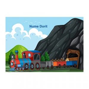Puzzle personalizat Tren cu Numele dorit