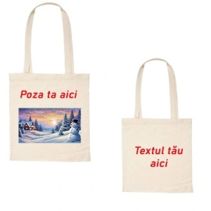 Sacosa personalizata- fata si spate