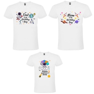 Set de tricouri personalizate cu tematica Cosmica