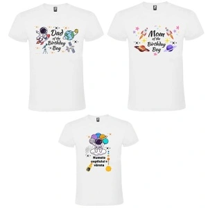 Set de tricouri personalizate cu tematica Cosmica